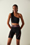 Asymmetrical Tulle Detailed Sports Bra-Prince Collection - 2