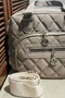 Women's Dark Mink Quilted Shoulder Bag Waterproof Buzzy Fabric 4 Compartments - 3