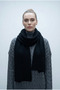 Women's Knitted Scarf - Black