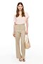 Powder V-Neck Comfortable Fit Blouse - 4