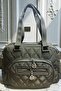 Women's Khaki Quilted Shoulder Bag Waterproof Buzzy Fabric 4 Compartments - 4