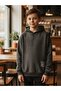 Boy's Hooded Batik Patterned Sweatshirt - 5