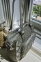Women's Khaki Quilted Shoulder Bag Waterproof Buzzy Fabric 4 Compartments - 6