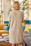 Women's Light Brown Oversize Model Knitwear Cardigan - 5