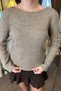 Boat Neck Sequin Silvery Knitwear Sweater - 3