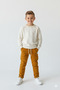 Boy's Suit Karyoka Detailed Ecru Mustard