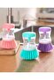 Dish Brush with Liquid Detergent Tank Kitchen Bathroom Sink Washing Brush with Tank - 2