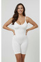 Larix Model Full Length Sports Bodysuit Jumpsuit Body 5 Zone Effective Push up Body White Color - 4