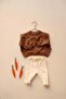 Coffee Penguin Baby Bottom Top Set - 2