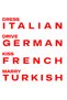 Dress Italian Drive German Kiss French Marry Turkish Written Printed Unisex 100% Cotton Black T-Shirt - 2