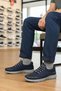 Navy Blue Knitwear Lightweight Men's Sports Shoes Flexible Ii m - 3