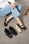 Glittery Silver Sequin Mary Jane Ballet Flats Stylish Buckle Orthopedic Sole Casual Shoes Stc1219 - 8