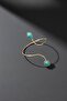 Authentic Pazubent with Turquoise Blue Stone Detail - Adjustable Armband - 3