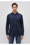Navy Blue Knitted Shirt Slim Fit / Slim Fit 0211236 -86415 - 3