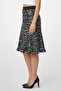 Women Textured Midi Skirt, Multicolor - 3