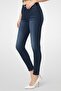Women Skinny Fit Washed Stretchable Denim Jeans, Navy - 3