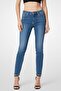 Women Regular Fit Washed Slim Leg Jeans, Blue