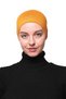 Women's Combed Cotton Seamless Hijab Bandana Bone Sports Hair Band-mustard - 4