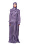 Practical One-Piece Sun Patterned Sleeves and Removable Headscarf Lycra Hijab Prayer Dress 990-0302