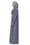 Practical One-Piece Sun Patterned Sleeves and Removable Headscarf Lycra Hijab Prayer Dress 990-0302 - 2