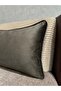 Imported Silk Velvet Dark Brown Color Throw Pillow Cover 30x50cm - 4