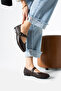 Brown Capsule Detail Elastic Buckle Ballerina Casual Shoes - 7