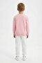 Unisex Kids Sweatshirt |   Crew Neck with Fleece Inside |   4-6 Years Old Light Pink - 4