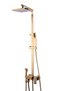Shower column, TRENDY S, four functions plus bidet function, gold - 4