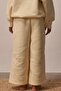 Cream Wide Leg Sweatpants - 4