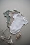 3-Piece Embroidered Snap Fastener Short Sleeve Bodysuit Model 3 - 4
