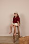 Burgundy Embroidered Oversize T-Shirt - 6