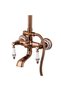 Three-function shower column, rose TRENDY S, with ceramic embroidery - 2