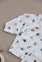 Fruit Printed Pure Hug Series Double Breasted 3-Piece Set - 4