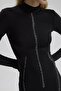 Stone Detailed Turtleneck Long Dress 2980 - 6