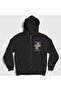 Unisex Black Pretty Sabrina Carpenter Zippered Hooded Sweatshirt 594213Tt