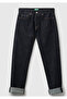 Men's anthracite 100% cotton cuffed denim jeans - 2