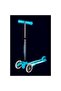 Scooters | Mini Deluxe LED Children's Scooter Aqua | Handlebar Adjustable | Light Up Whe - 5