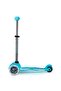 Scooters | Mini Deluxe LED Children's Scooter Aqua | Handlebar Adjustable | Light Up Whe - 6