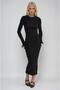 Crew neck striped and Stretch Fabric knitwear dress 2011 - 3