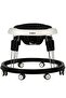 Indy Round Baby Walker for Kids with 5 Height Adjustable & Food Tray Black
