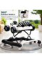 F1 Baby Walkers for 6-18 Month Baby, Push Walker for Kids with 3 Height Adjustable (White) - 5