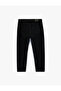 Loose Straight Fit Black Men's Jean Trousers 6Sam40214Nd - 4