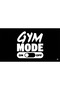 Gym Mode On/Off Printed Black Hooded Sweatshirt - Unisex Oversized Hoodie for Fitness Gym - 2