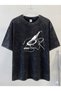 Guitar Printed Wash Unisex Oversized T-Shirt - Acid Wash Oversized T-Shirt - 2
