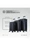 RoamTrio ABS 3-Piece Luggage Set with Scale, Combo Lock & Double Wheels - 5