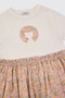 Liberty Fabric Floral Patterned Baby Girl Knitted Dress - 3