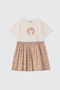 Liberty Fabric Floral Patterned Baby Girl Knitted Dress