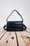 Women's Cross Strap Mini Shoulder Bag with Flap, Plain Pattern, Adjustable Strap, City Model - 5