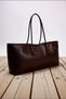 Women's Knitted Detailed Midi Shoulder Bag with Textured Design and Large Volume for Daily Use - 5