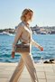 Women's Stylish Shoulder Bag with Buckle Detail and Adjustable Strap, Crossbody Strap Option Available - 3